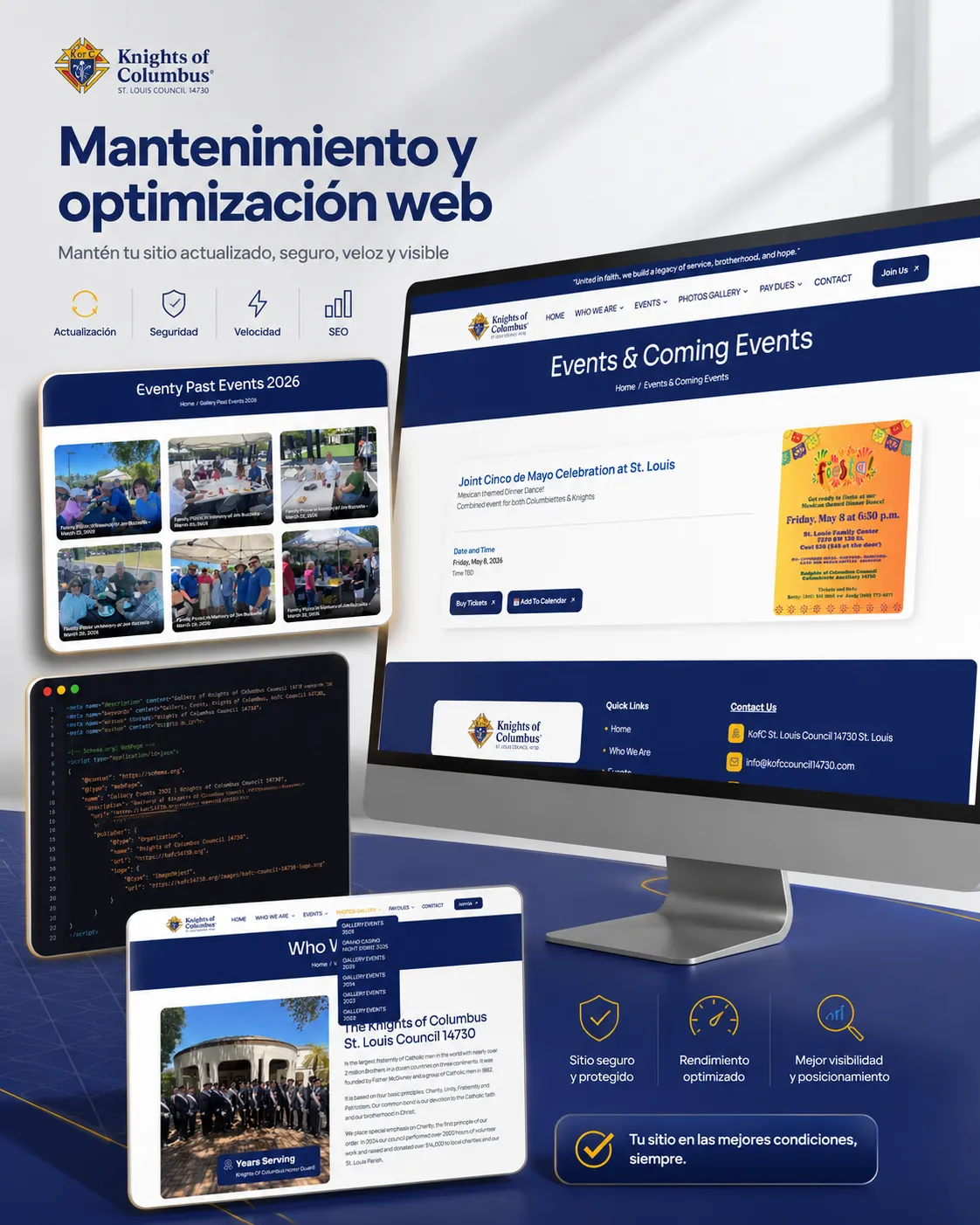 Mantenimiento y optimización web para negocios